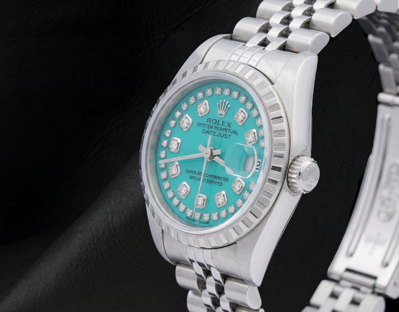 Rolex Datejust 6916 String Diamond Dial 26mm Stainless Steel Watch