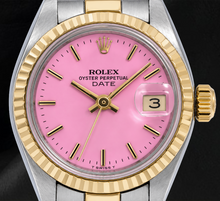 Rolex Datejust 69173 26mm Pink Dial Fluted Bezel Two Tone Oyster Bracelet Watch
