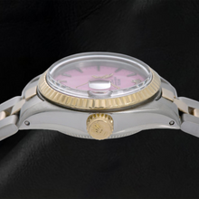 Rolex Datejust 69173 26mm Pink Dial Fluted Bezel Two Tone Oyster Bracelet Watch