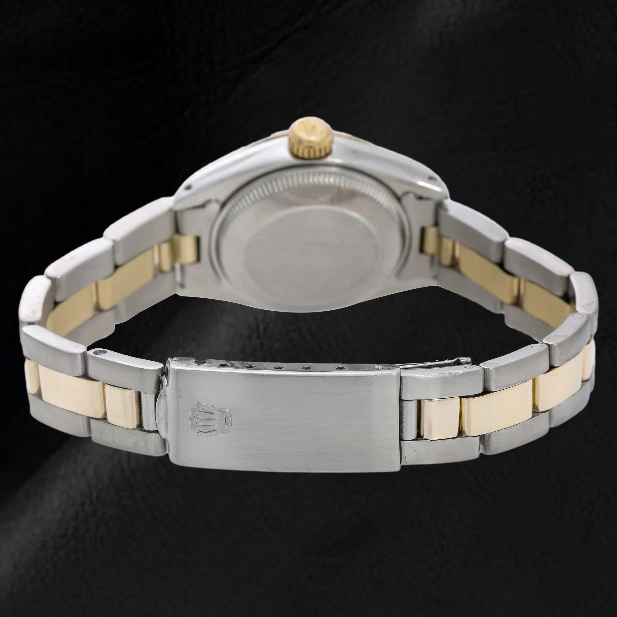 Rolex Datejust 69173 26mm Pink Dial Fluted Bezel Two Tone Oyster Bracelet Watch