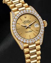 Rolex Datejust 69178 26mm Champagne Stick Dial Yellow Gold Watch
