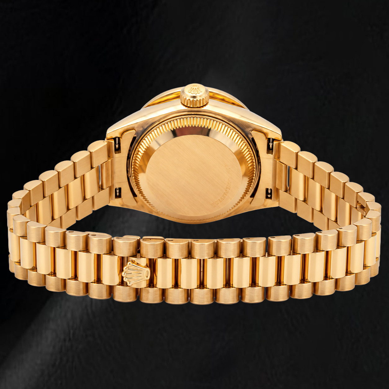 Rolex Datejust 69178 26mm Silver Linen Diamond Dial Yellow Gold Watch 18K