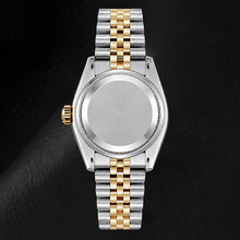 Rolex Datejust 6917 26mm Black String Diamond Dial Two Tone Watch