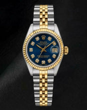Rolex Datejust 6917 26mm Blue Diamond Dial Two Tone Watch