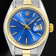 Rolex Datejust 6917 26mm Blue Stick Dial Two Tone Watch