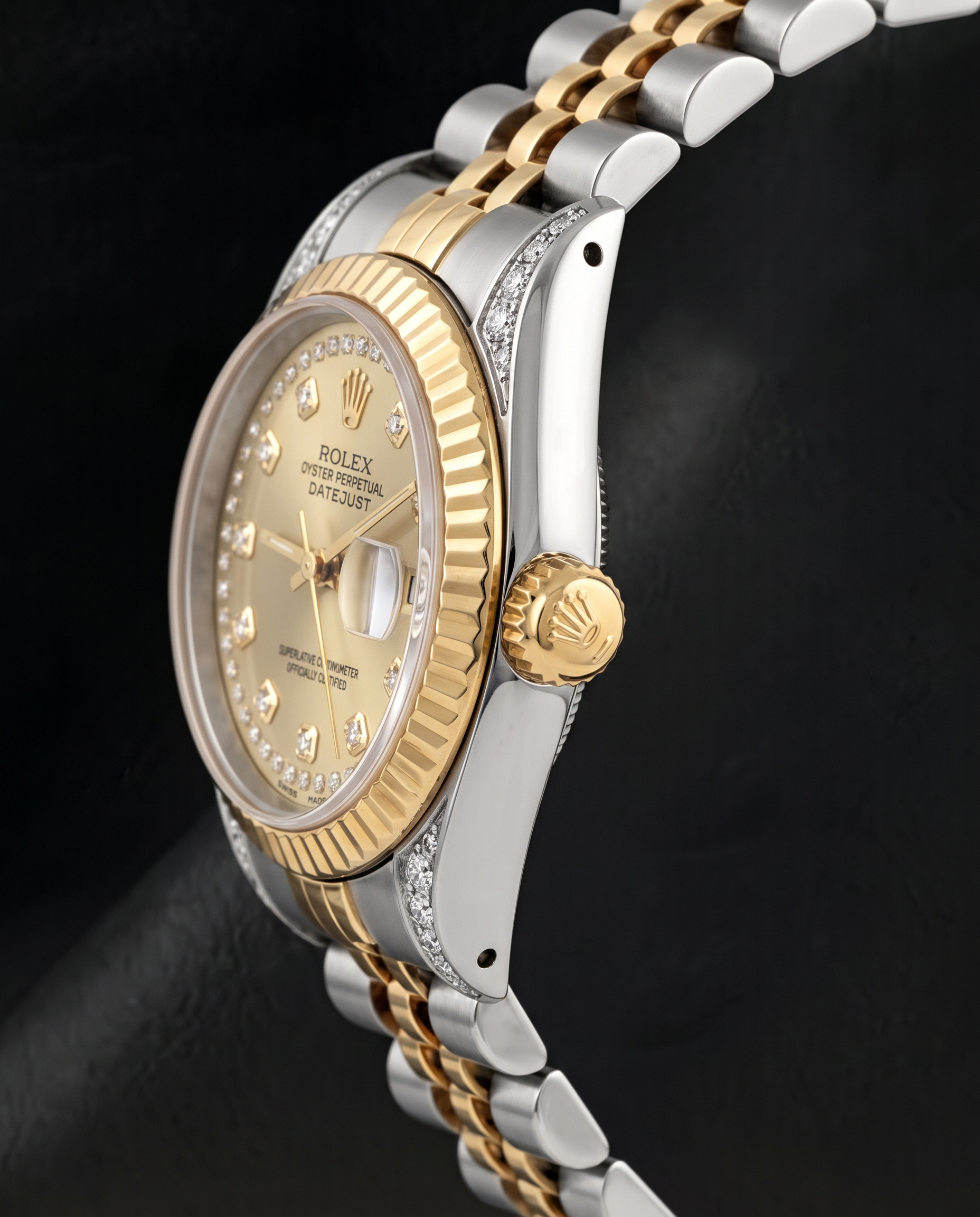 Rolex Datejust 6917 26mm Champagne Diamond Dial Two Tone Watch