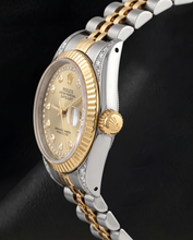 Rolex Datejust 6917 26mm Champagne Diamond Dial Two Tone Watch