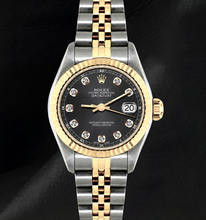 Rolex Datejust 6917 26mm Gray Diamond Dial Two Tone Watch