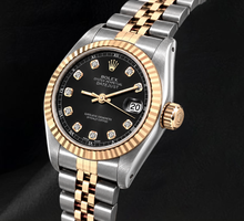 Rolex Datejust 6917 26mm Gray Diamond Dial Two Tone Watch