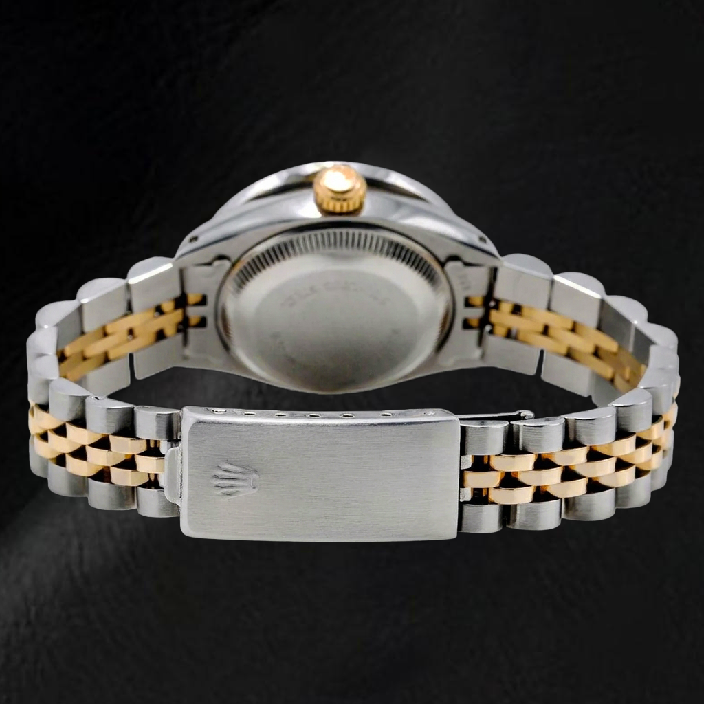 Rolex Datejust 6917 26mm Green Diamond Dial Two Tone Jubilee Bracelet Watch