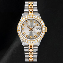 Rolex Datejust 6917 26mm Silver Diamond Dial Two Tone Watch