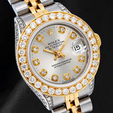 Rolex Datejust 6917 26mm Silver Diamond Dial Two Tone Watch
