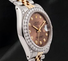 Rolex Datejust 6917 Salmon Diamond Dial 26mm Two Tone Watch