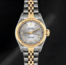 Rolex Datejust 6917 Silver Diamond Dial 26mm Two Tone Watch