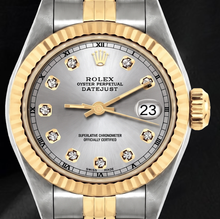 Rolex Datejust 6917 Silver Diamond Dial 26mm Two Tone Watch