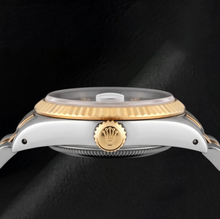 Rolex Datejust 6917 Silver Diamond Dial 26mm Two Tone Watch
