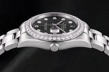 Rolex Datejust 78240 31mm Black Diamond Dial Stainless Steel Watch