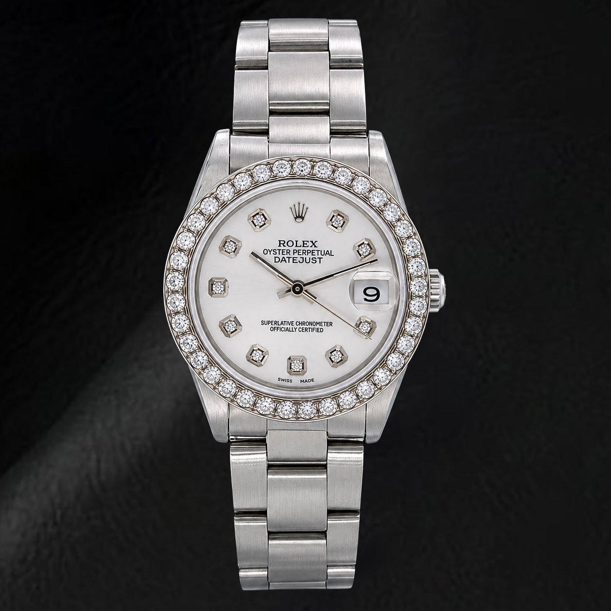 Rolex Datejust 78240 31mm Silver Diamond Dial Stainless Steel Watch
