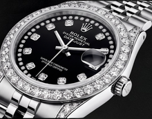 Rolex Datejust Black String Diamond Dial 26mm Stainless Steel 6916 Watch