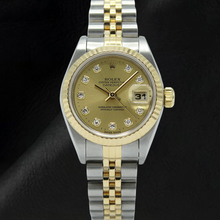 Rolex Datejust Champagne Diamond Dial 26 mm Year 2001 Two Tone Watch