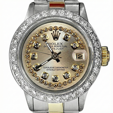 Rolex Datejust Diamond Bezel Two Tone Woman Watch