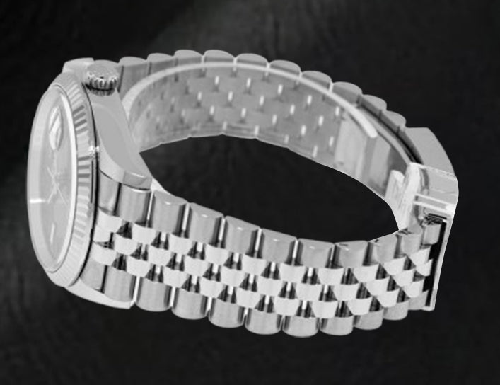Rolex Datejust Grey Wimbledon Roman Dial 36 mm Stainelss Steel Watch