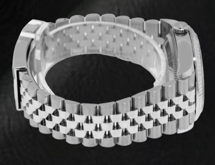 Rolex Datejust Grey Wimbledon Roman Dial 36 mm Stainelss Steel Watch