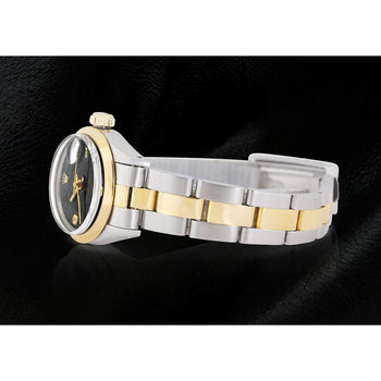 Rolex Datejust Ladies Watch Arabic-Diamond Dial Two Tone Oyster