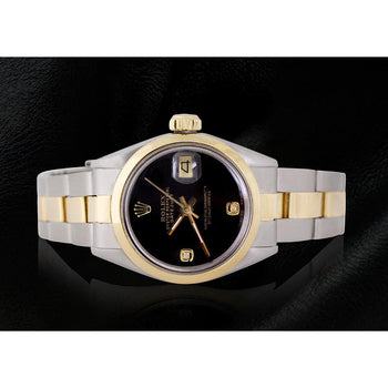 Rolex Datejust Ladies Watch Arabic Diamond Dial-Two Tone Oyster