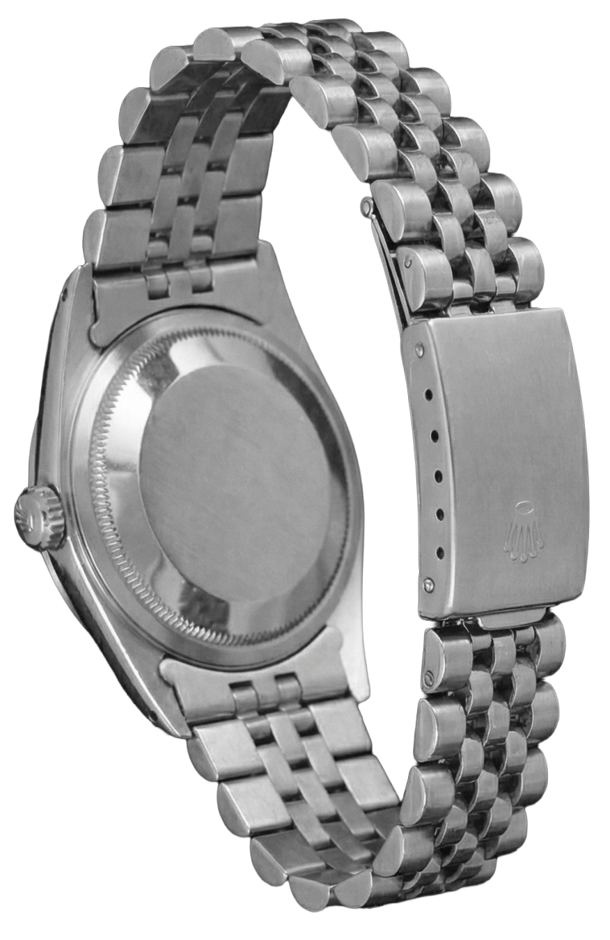 
Rolex Datejust Ladies Watch Black Dial Bezel Ss Jubilee Bracelet
