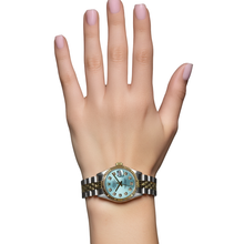 Rolex Datejust Ladies Watch Blue Natural Earth Mined Diamond Dial Two Tone P4