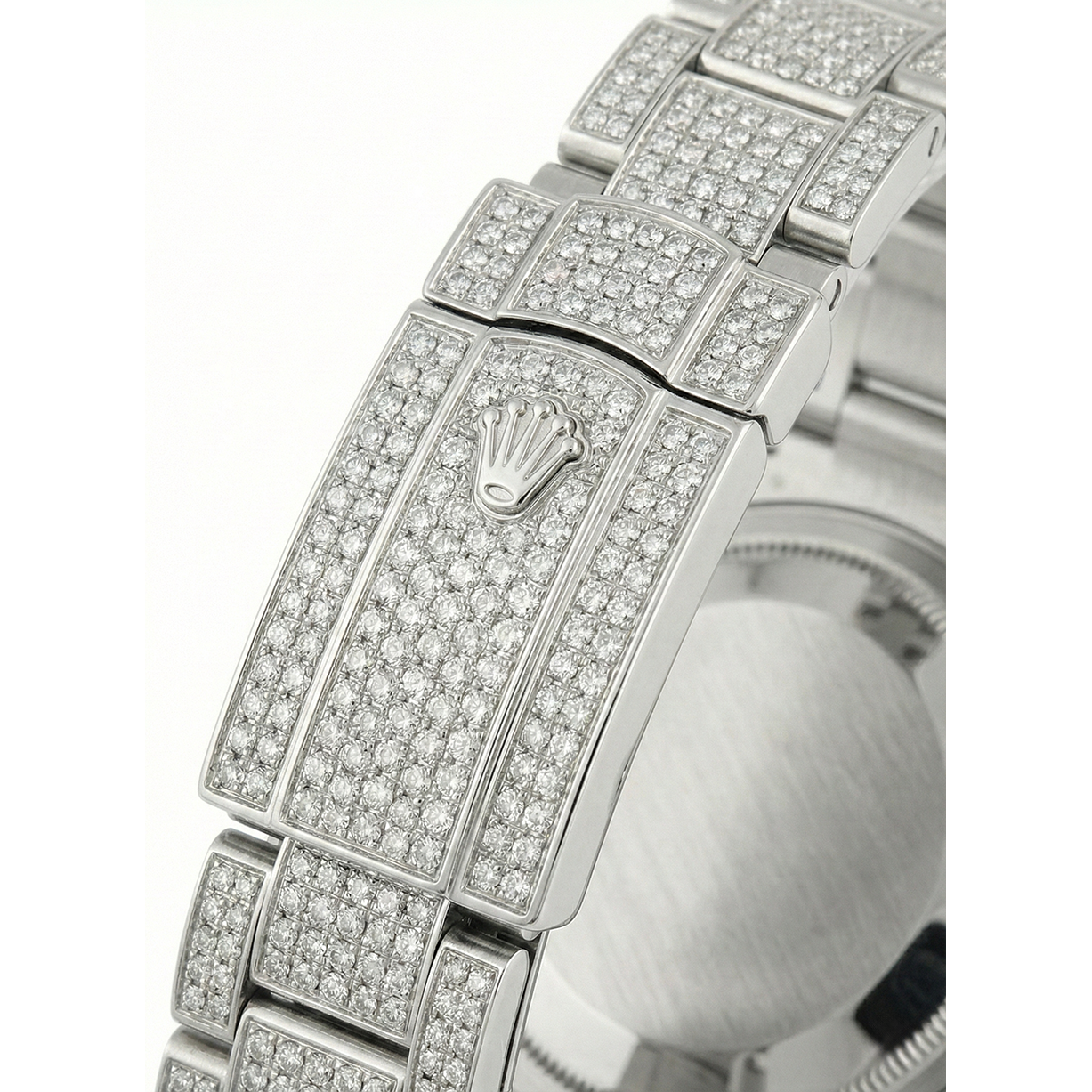 Fine Diamond Rolex 12-ct Stainless Steel – top view