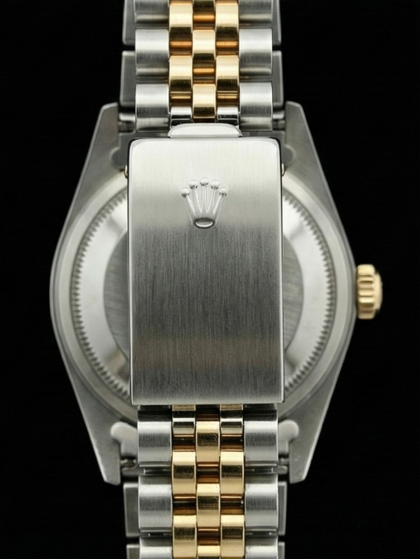 Rolex Datejust Ladies Watch Ss & Yellow Bracelet Champange Stick