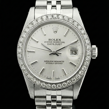 Rolex Datejust Lady Watch Stainless Steel Diamond Bezel White