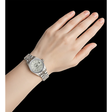 Rolex Datejust Lady Watch Stainless Steel Natural Earth Mined Diamond Bezel White