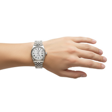 Rolex Datejust Men Watch White Roman Dial Fluted Bezel Ss Jubilee QUICK SET