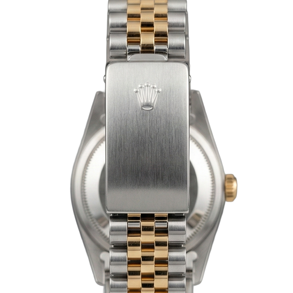 Rolex Datejust Midsize 31 mm Grey Mother of Pearl Natural Earth Mined Diamond Dial Bezel Jubilee Bracelet Watch Ss & Gold