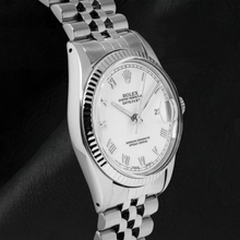 Rolex Datejust Midsize Watch White Roman Dial Stainless Steel