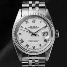 Rolex Datejust Midsize Watch White Roman Dial Stainless Steel