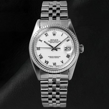 Rolex Datejust Midsize Watch White Roman Dial Stainless Steel