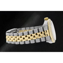 Rolex Datejust Pink Mother Of Pearl Diamond Dial 31 mm Two Tone Watch