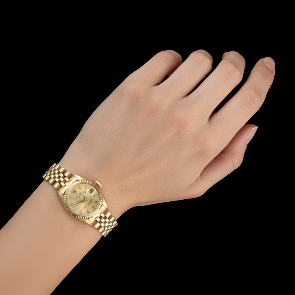 Rolex Datejust President Style 26 mm Yellow Gold Ladies Watch P7