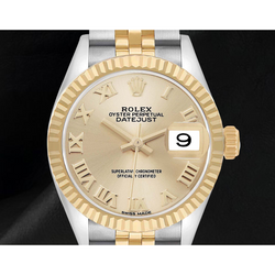 Rolex Datejust Roman Dial 28 mm Ladies Two Tone 279173 Watch