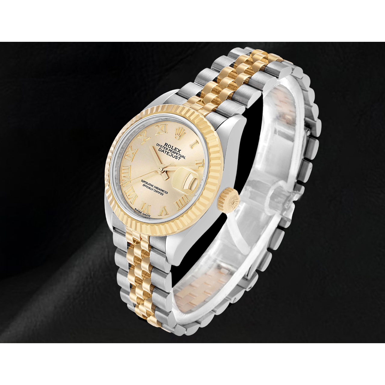 Rolex Datejust Roman Dial 28 mm Ladies Two Tone 279173 Watch