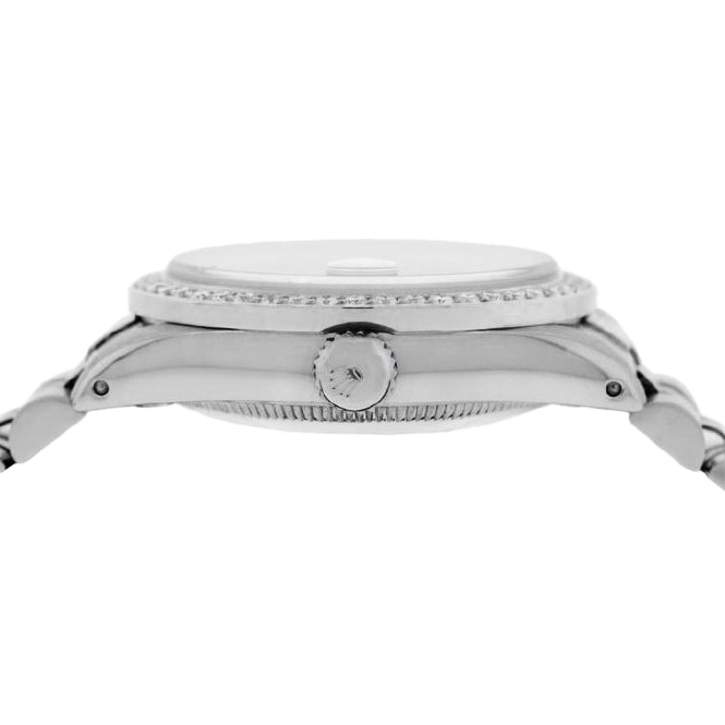 Rolex Datejust Salmon Diamond Dial Bezel 31mm Stainless Steel Watch