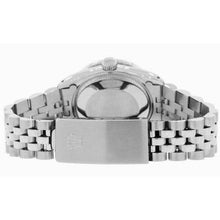 Rolex Datejust Salmon Natural Earth Mined Diamond Dial Bezel 31mm Stainless Steel Watch