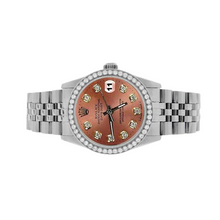 Rolex Datejust Salmon Diamond Dial Bezel 31mm Stainless Steel Watch