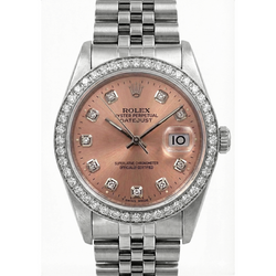 Rolex Datejust Ss Watch Salmon Dial Fg Midsize Rolex Salmon Dial Stainless