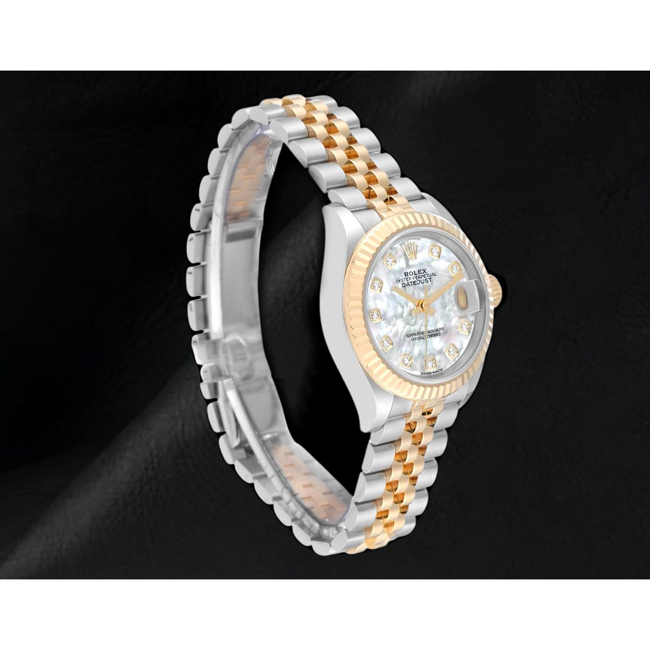 Rolex Datejust Two Tone 28 mm Mother of Pearl Diamond 279173 Ladies Watch
