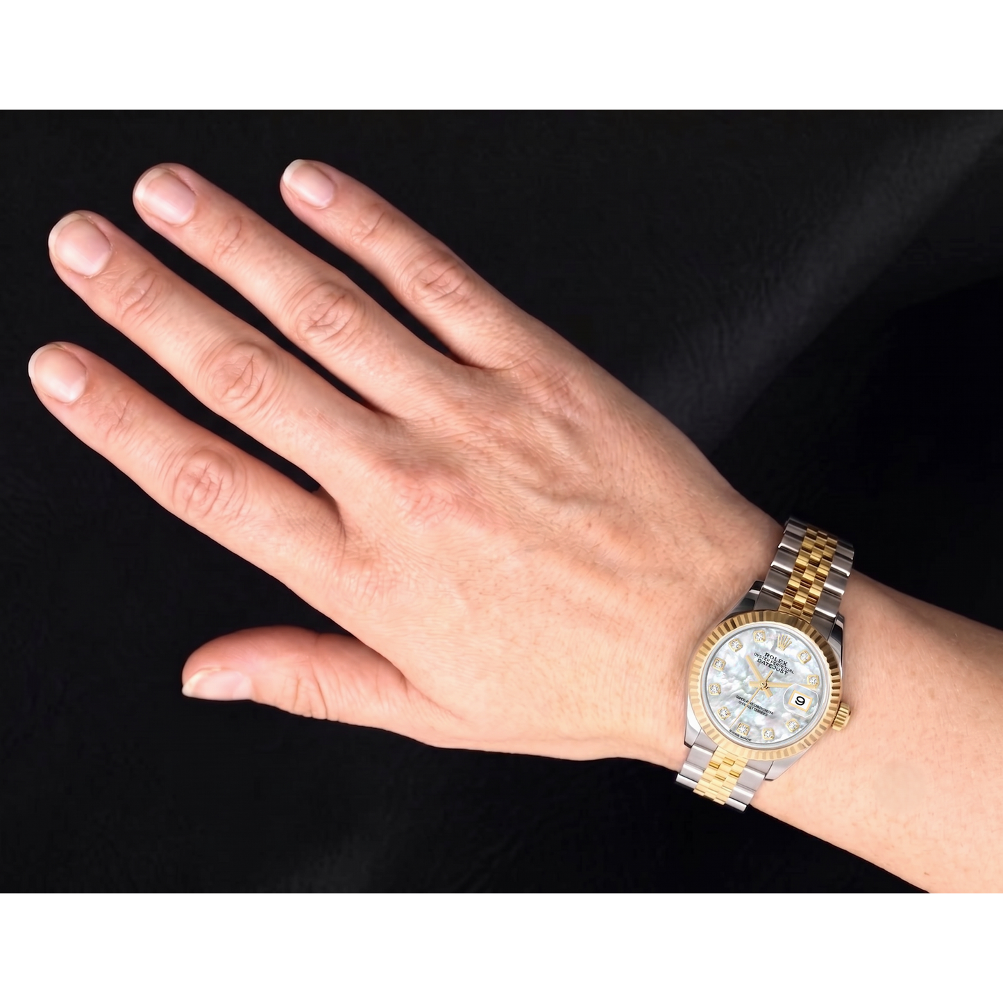 Rolex Datejust Two Tone 28 mm Mother of Pearl Diamond 279173 Ladies Watch